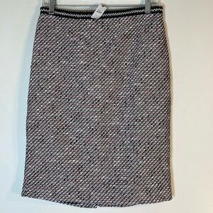 NWT. Talbots 4 Wool Blend Tweed Shimmer Pencil Skirt.